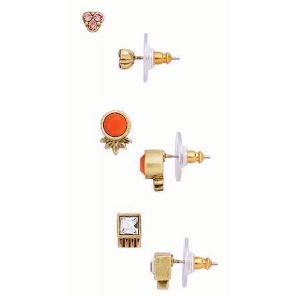 Silpada Color Riot Post Earrings Swarovski Crystal Brass NWT - Picture 4 of 10